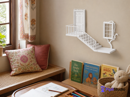 Enchanted Fairy Door Wall Shelf Decor