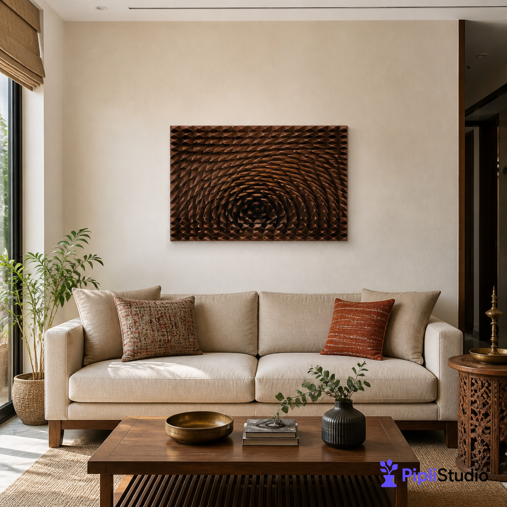 Copper Spiral 3D Wall Art – Bold Modern Statement