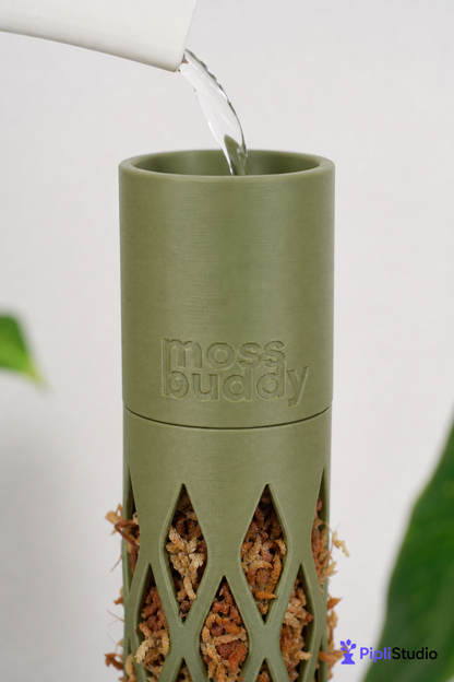 Modular Self-Watering Moss Pole for Climbers