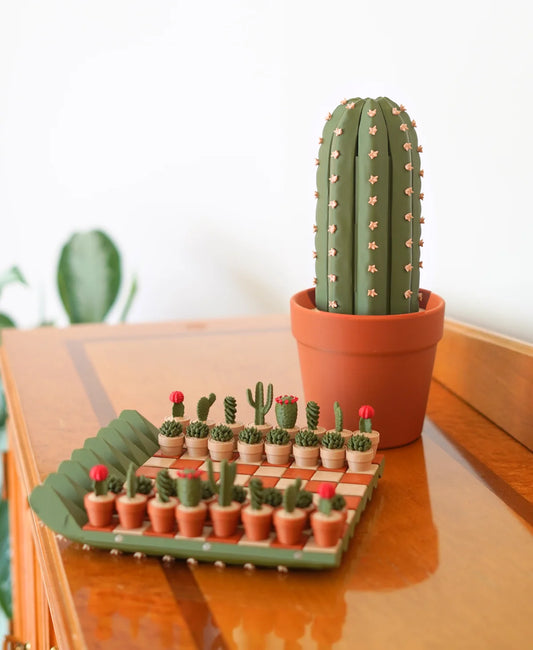 Cacti Chess - Roll up Cactus Chess Set (Foldable)