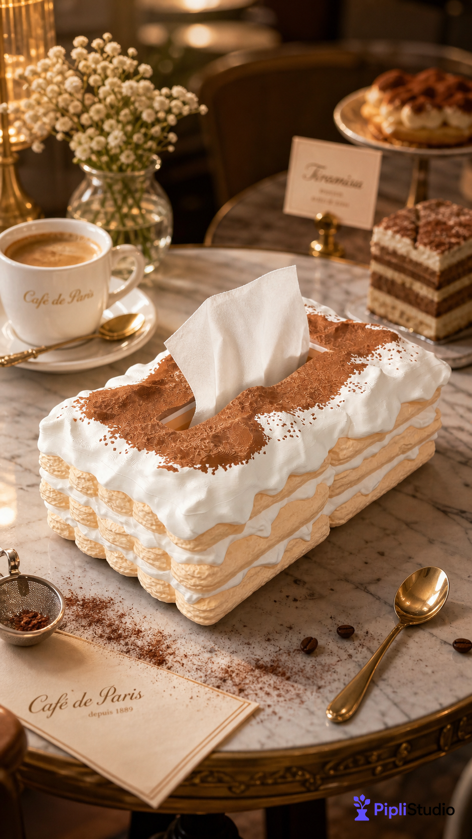 Tiramisu Tissue Box Holder
