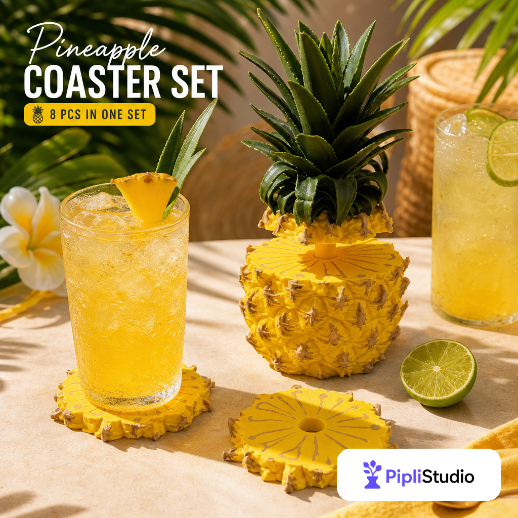 pineapple-coaster-set