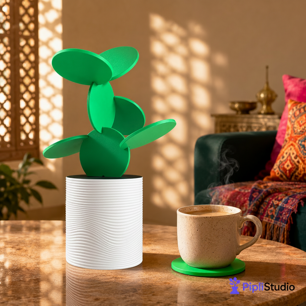 Cactus Coaster Vase – Stylish Space-Saving Decor