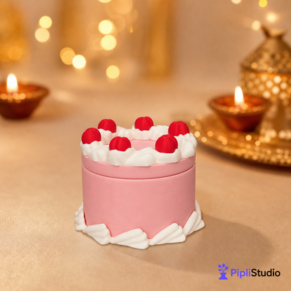 Round Cake Container - Jewelry Box