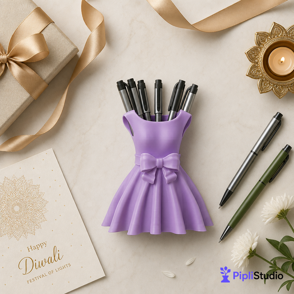 dress-shaped-pen-holder-single-colour