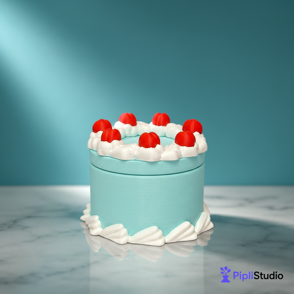 Round Cake Container - Jewelry Box