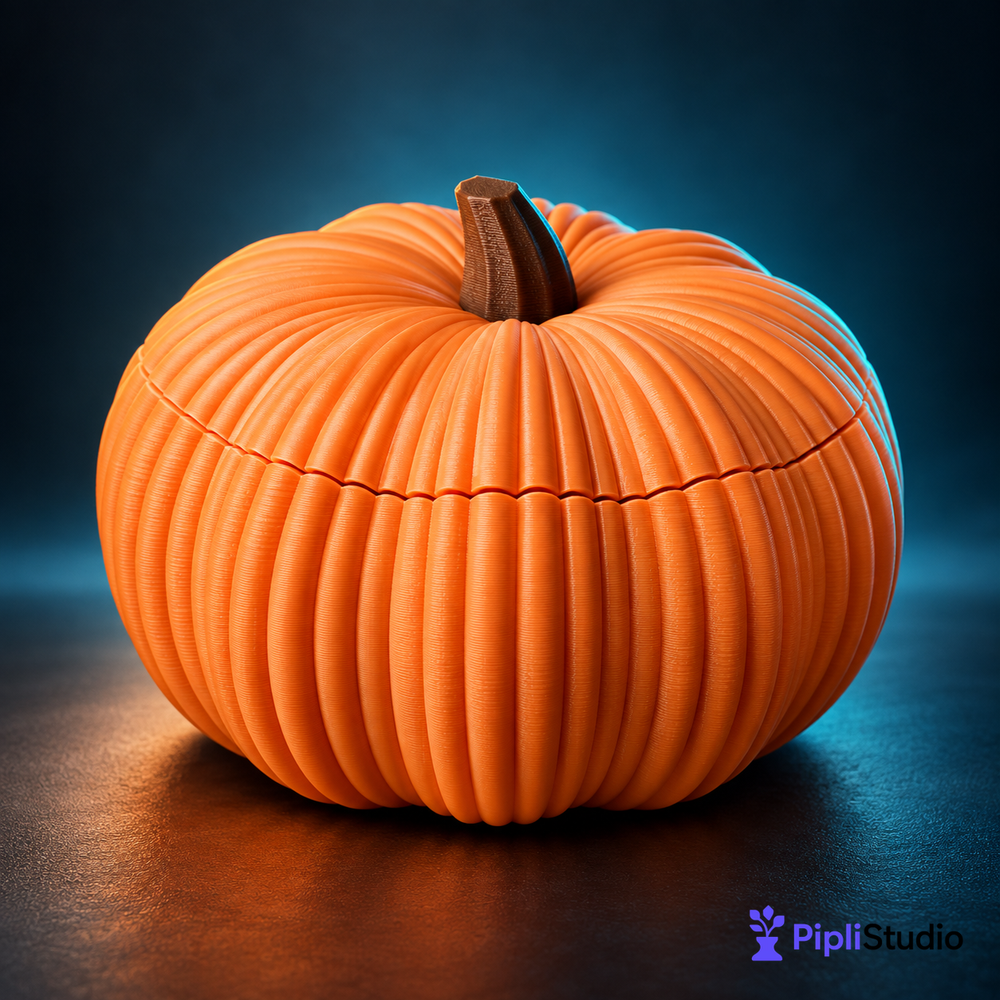Pumpkin Bowl - Fruit, Vegetable Storage Container & Organizer with Removable Lid