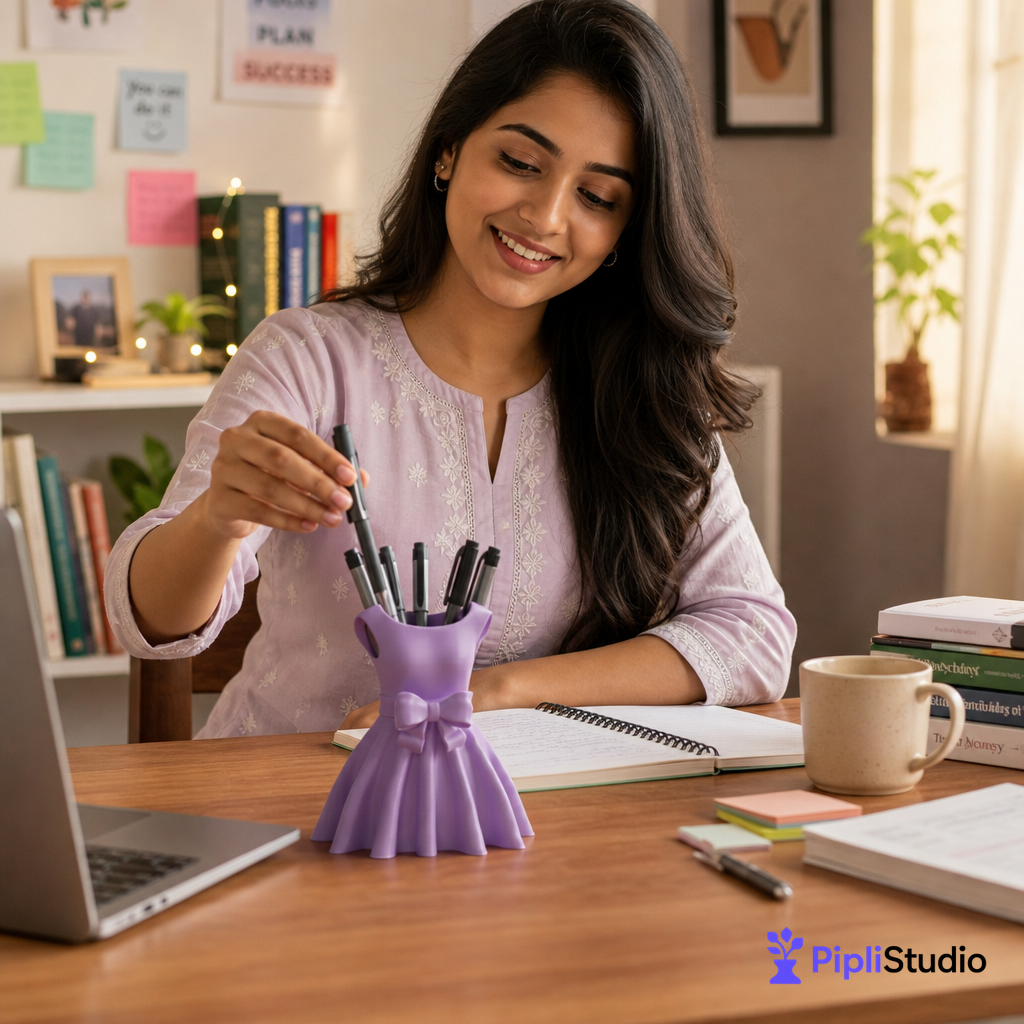 dress-shaped-pen-holder-single-colour