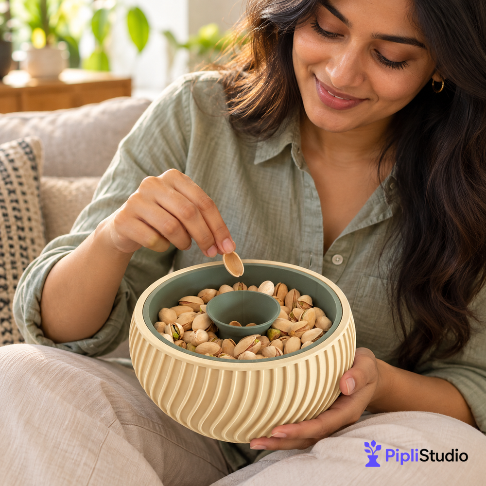 Pistachio Bowl with Hidden Waste Compartment (Pista Bowl)