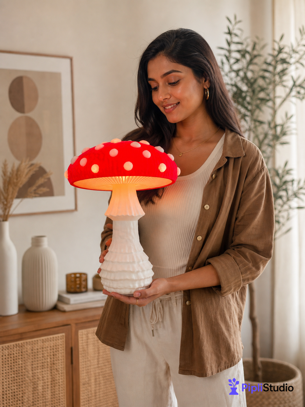 Mushroom Lamp – Amanita Muscaria Design