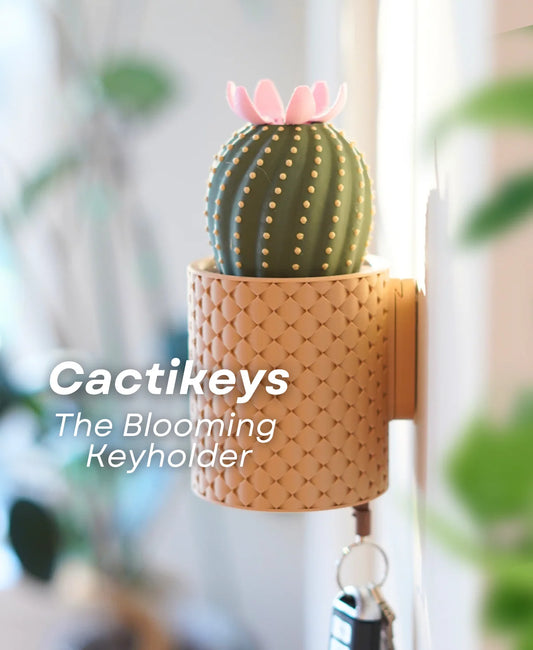 Cacti Keys - Cactus Blooming Wall Mounted Keyholder