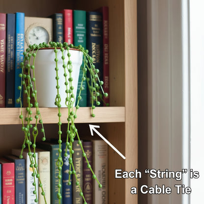 String of Pearls Cable Organizer - Cable Ties - Zip Tie (Plant With Pot)