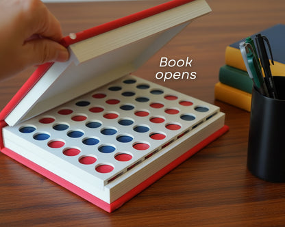 PlayBook'd Four in a Row Book Game - Board Game Gift