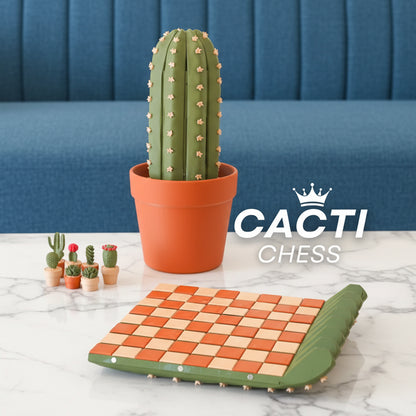 Cacti Chess - Roll up Cactus Chess Set (Foldable)