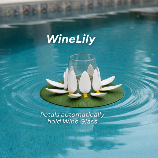 Bath Lilies Wine Holder - Wine Lily and Candle Lily