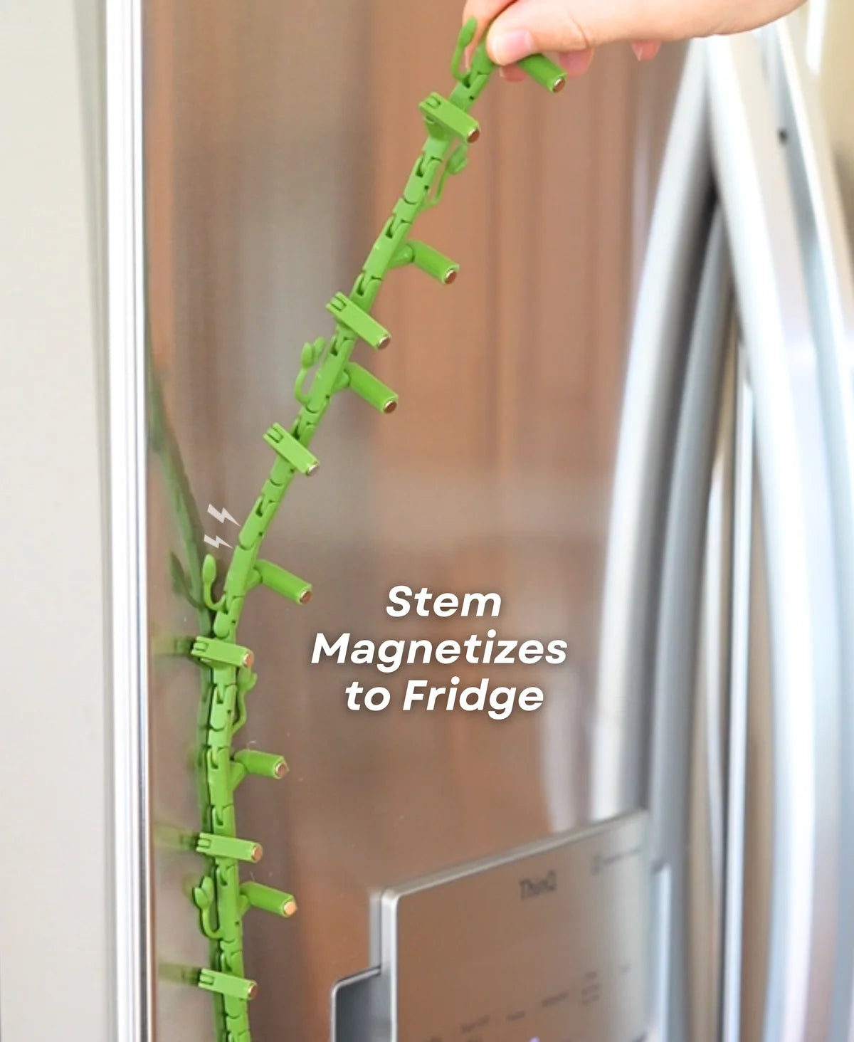 MagLeaf Magnetic Vine With Articulating Stems, Fridge Magnet (Morning Glory, Ivy Leaf & Boston Ivy Leaf)