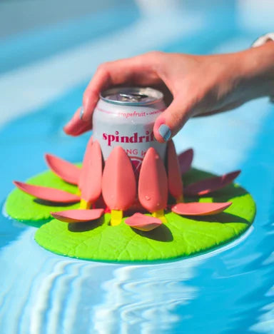 Lily Pad Cupholder - Pool Can Holder with Self Adjusting petals & Basic Holder