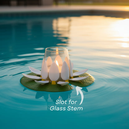 Bath Lilies Wine Holder - Wine Lily and Candle Lily