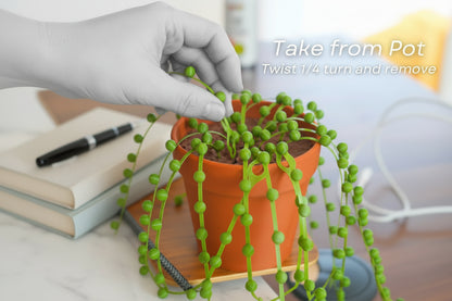 String of Pearls Cable Organizer - Cable Ties - Zip Tie (Plant With Pot)