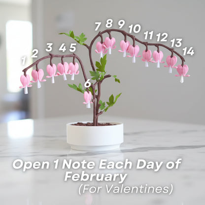 Bleeding Hearts - Functional Plant Print For Valentines Day - Secret Jewelry Box