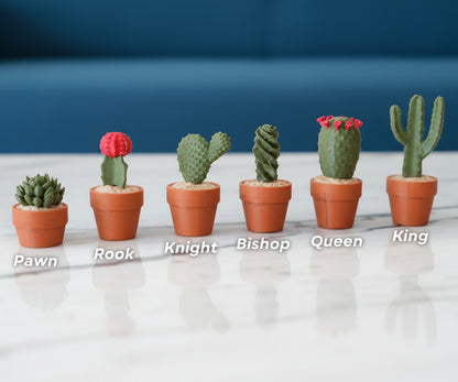 Cacti Chess - Roll up Cactus Chess Set (Foldable)