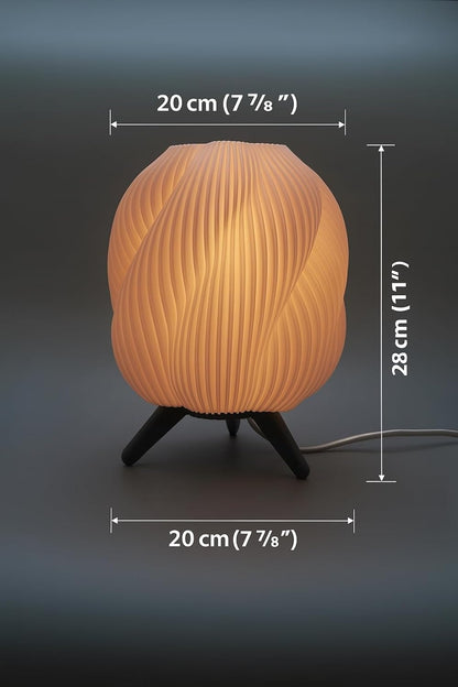 Twist Smart Glow Table Lamp, Sculptural Shade, App-Controlled (16M Colours)