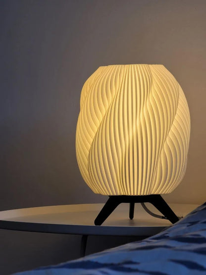 Twist Smart Glow Table Lamp, Sculptural Shade, App-Controlled (16M Colours)