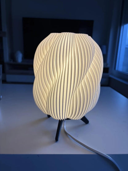 Twist Smart Glow Table Lamp, Sculptural Shade, App-Controlled (16M Colours)