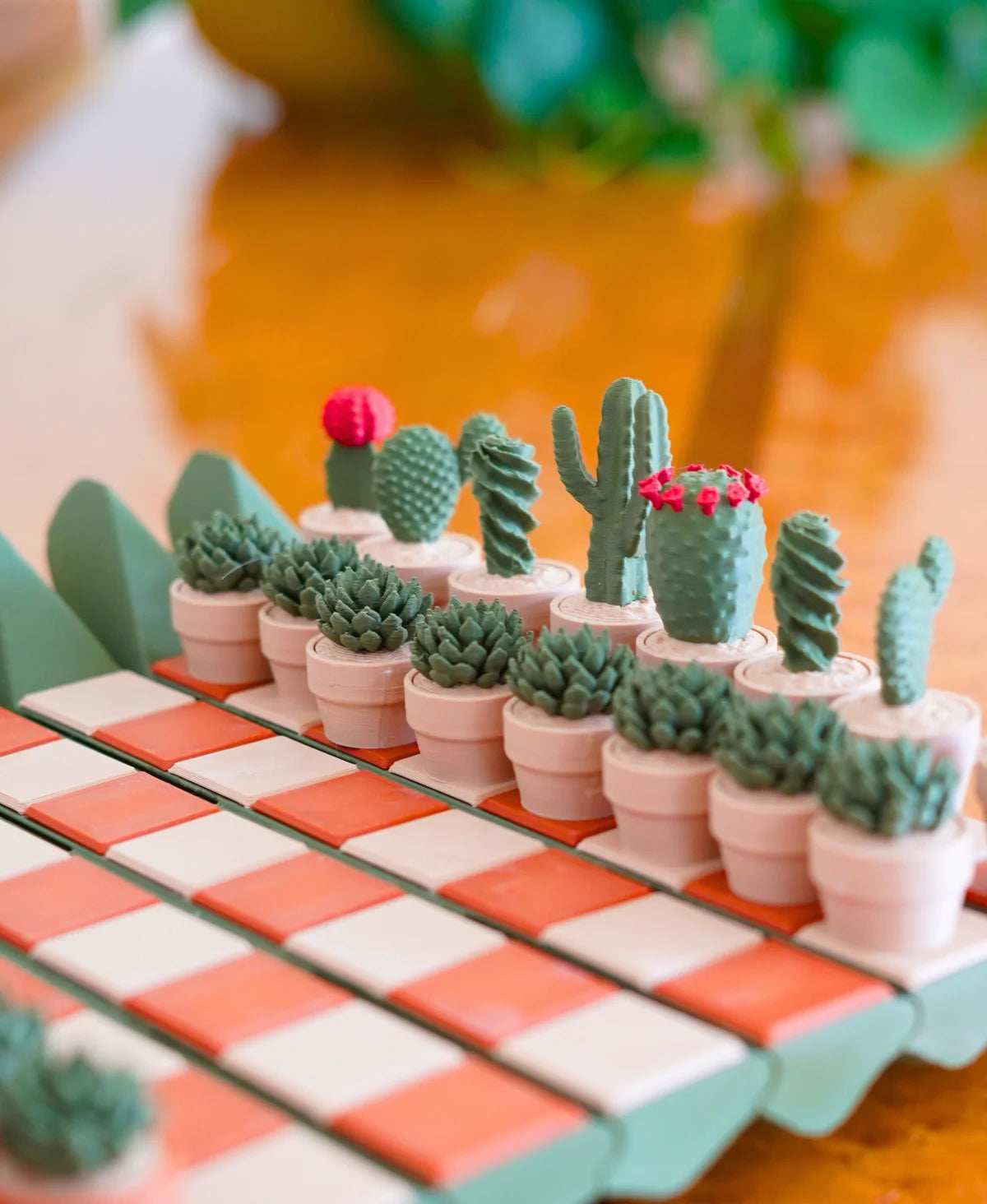 Cacti Chess - Roll up Cactus Chess Set (Foldable)