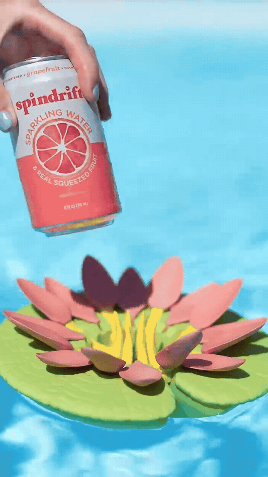 Lily Pad Cupholder - Pool Can Holder with Self Adjusting petals & Basic Holder