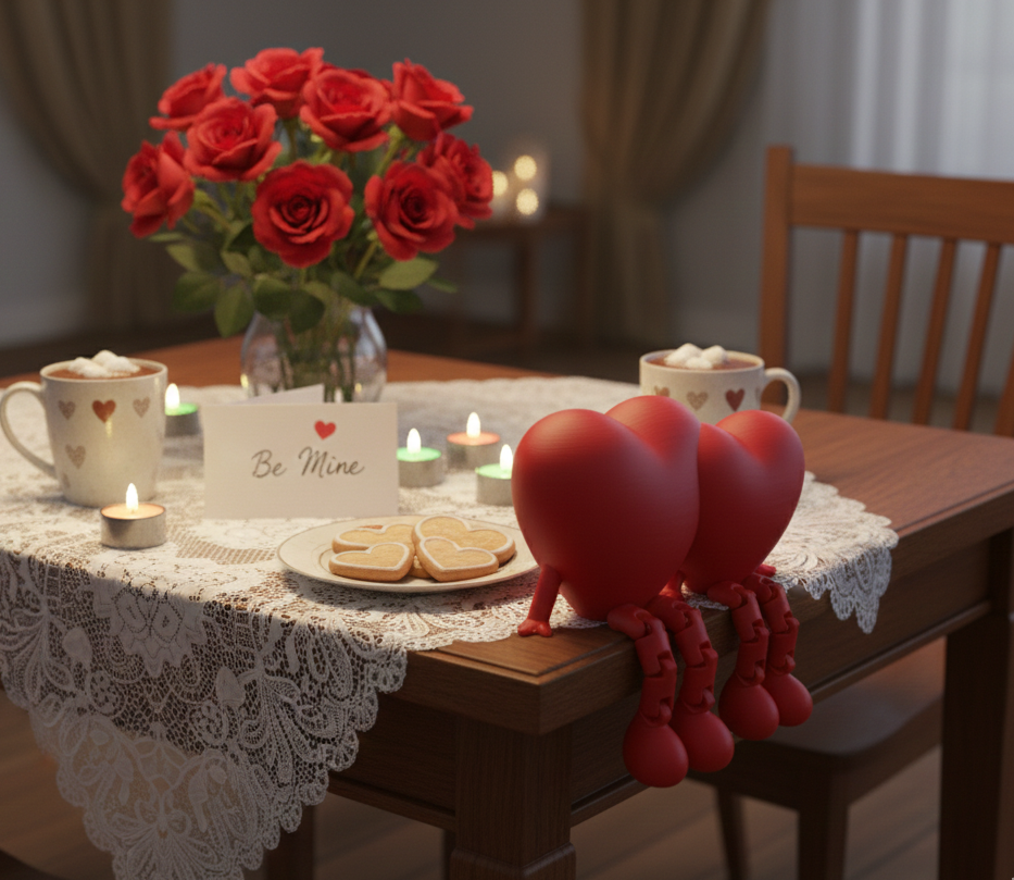Forever In Love Articulated Heart - Valentine Gift Item