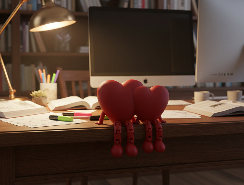 Forever In Love Articulated Heart - Valentine Gift Item