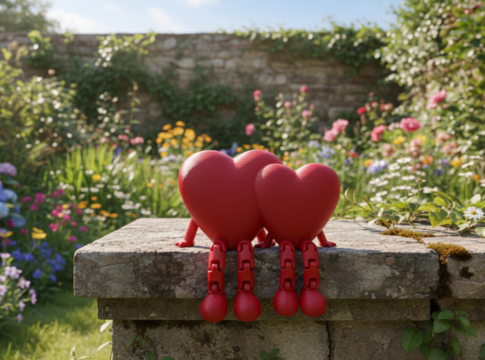 Forever In Love Articulated Heart - Valentine Gift Item