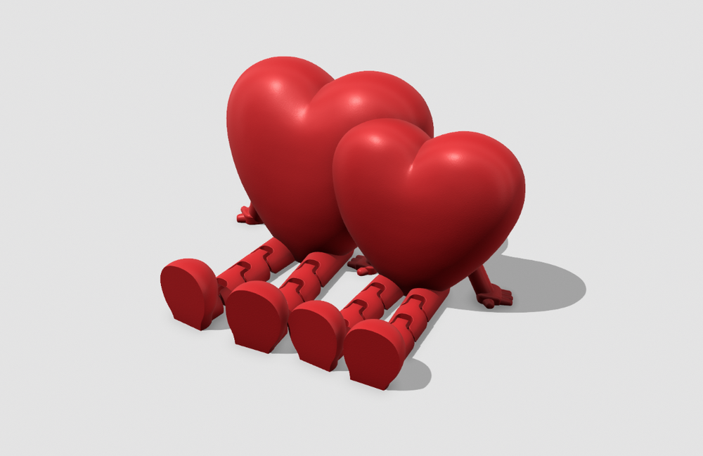Forever In Love Articulated Heart - Valentine Gift Item