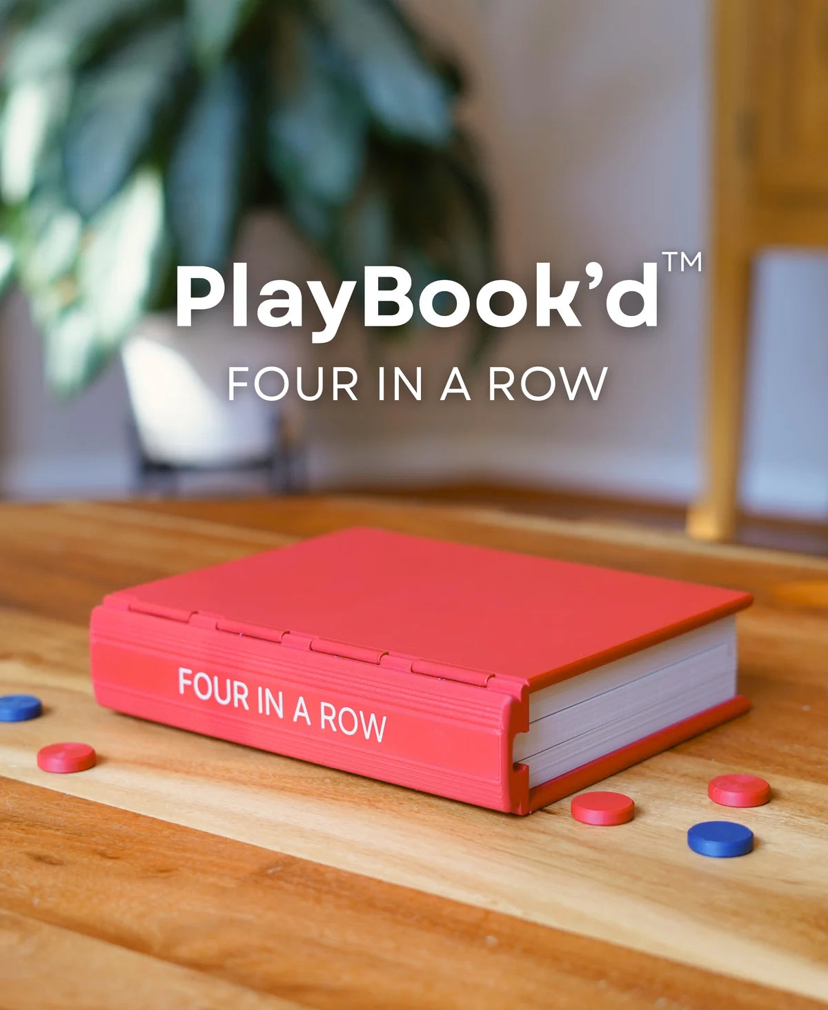 PlayBook'd Four in a Row Book Game - Board Game Gift
