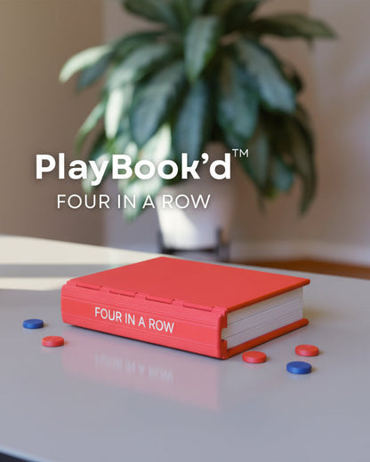PlayBook'd Four in a Row Book Game - Board Game Gift