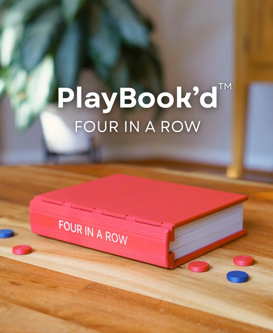 PlayBook'd Four in a Row Book Game - Board Game Gift