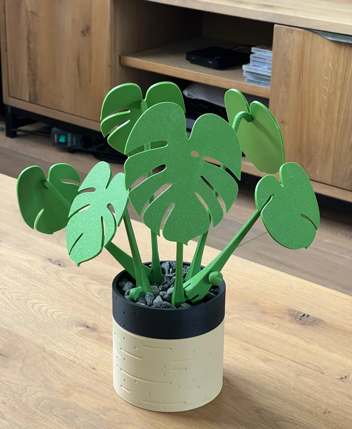 Leafix Classic Monstera Coaster Set With Magnetic Leaves & Pot
