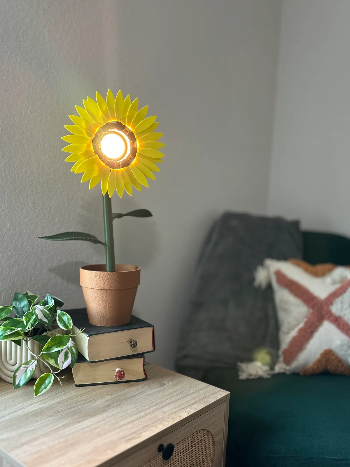Sunflower Lamp - Sunflower Night Light Lamp (Dimmable)