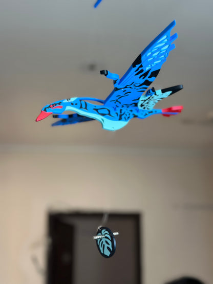 Sky Hunter Flying Ikran Avatar Creature Wind Chime – Hanging Decor for Home & Kids Room