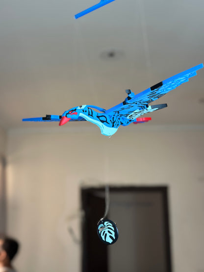 Sky Hunter Flying Ikran Avatar Creature Wind Chime – Hanging Decor for Home & Kids Room
