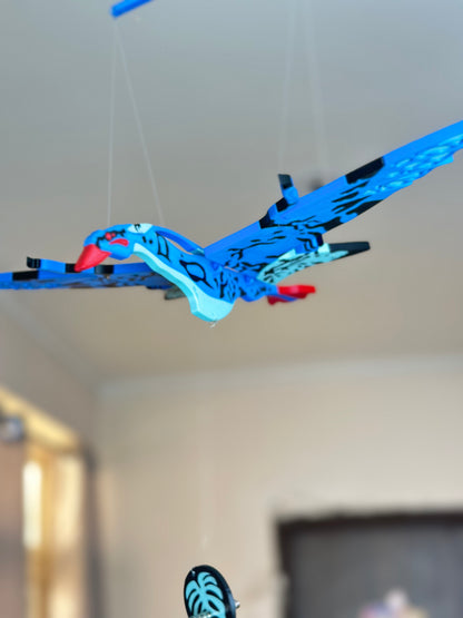 Sky Hunter Flying Ikran Avatar Creature Wind Chime – Hanging Decor for Home & Kids Room