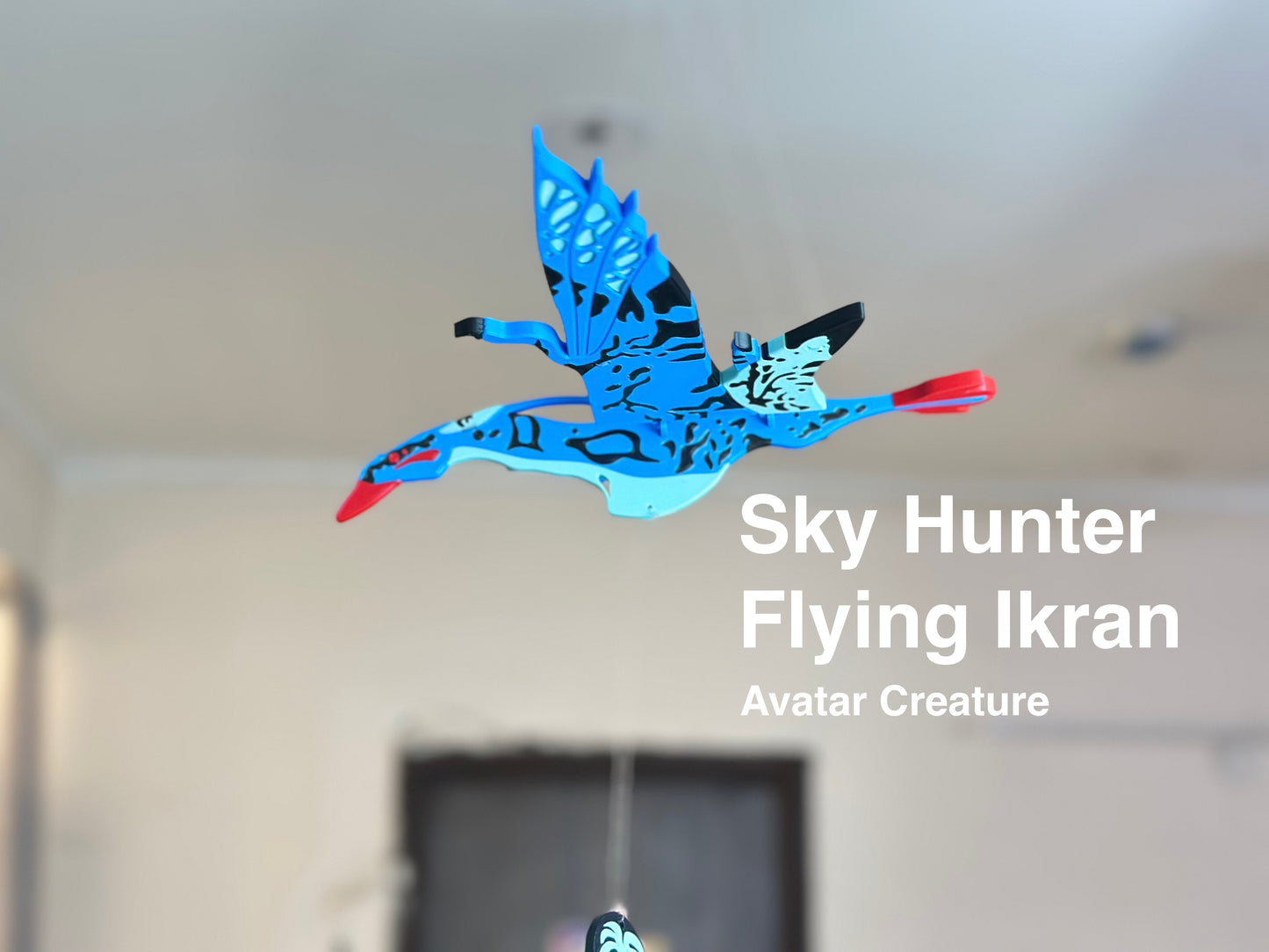 Sky Hunter Flying Ikran Avatar Creature Wind Chime – Hanging Decor for Home & Kids Room