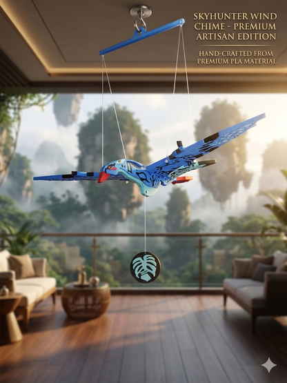 Sky Hunter Flying Ikran Avatar Creature Wind Chime – Hanging Decor for Home & Kids Room