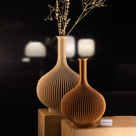 Helen's Pot Unique Vase, Contemporary Centerpiece