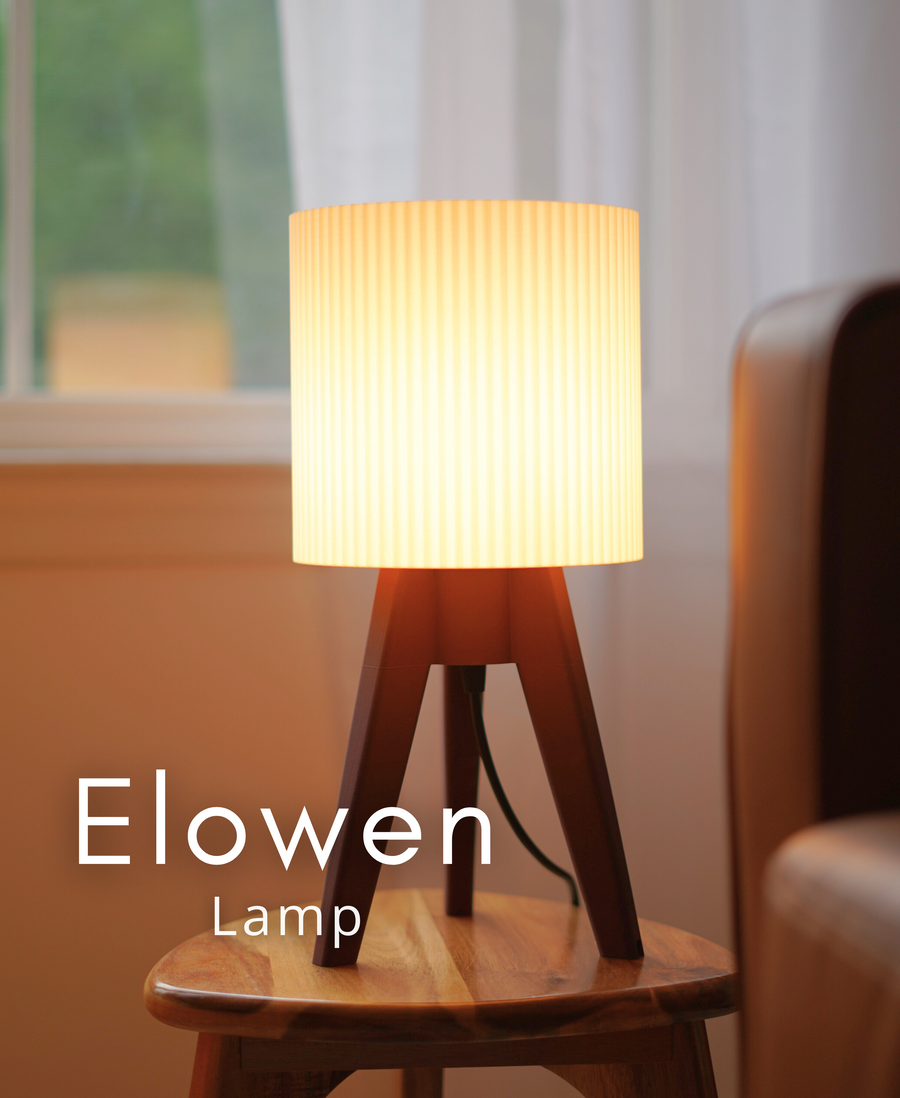 Elowen Table Lamp, Sculptural Shade, App-Controlled (16M Colours)