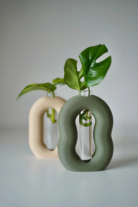 LoopRoot Plant Propagation Vases, Test Tube Holder, Planter (Set Of 2)