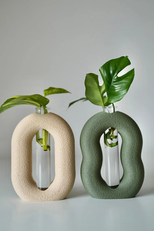 LoopRoot Plant Propagation Vases, Test Tube Holder, Planter (Set Of 2)