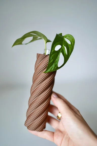 RootNest Plant Propagation Tube Vases, Test Tube Holder, Planter (Set Of 3)