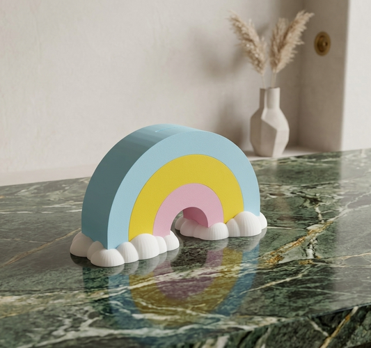 Rainbow Cloud Piggy Bank